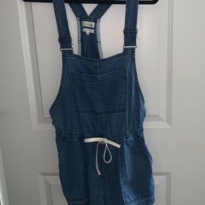 Jean short overalls